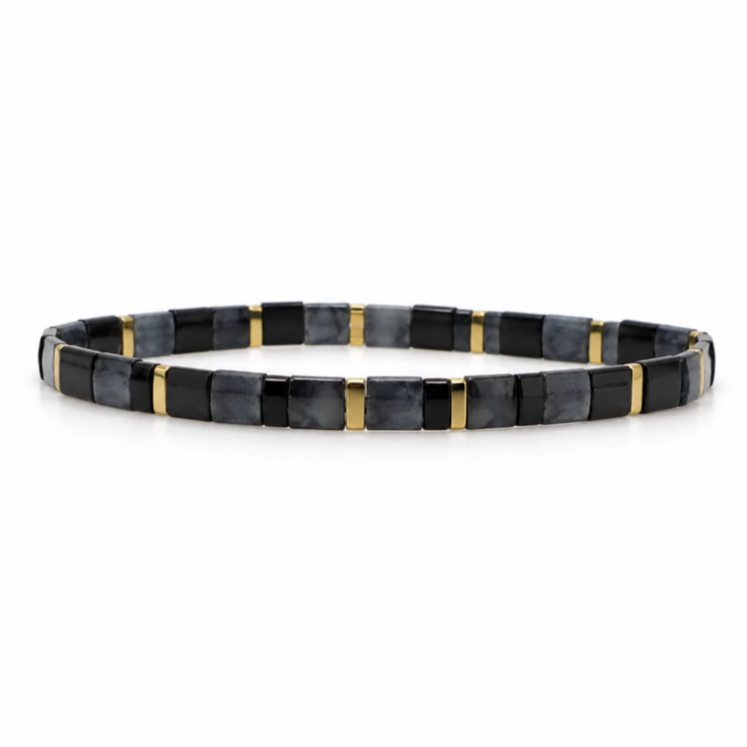 Eclipse Tile-Perlenarmband