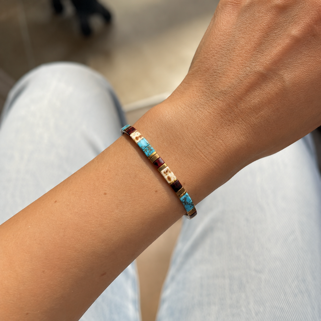 Oasis Tile-Perlenarmband