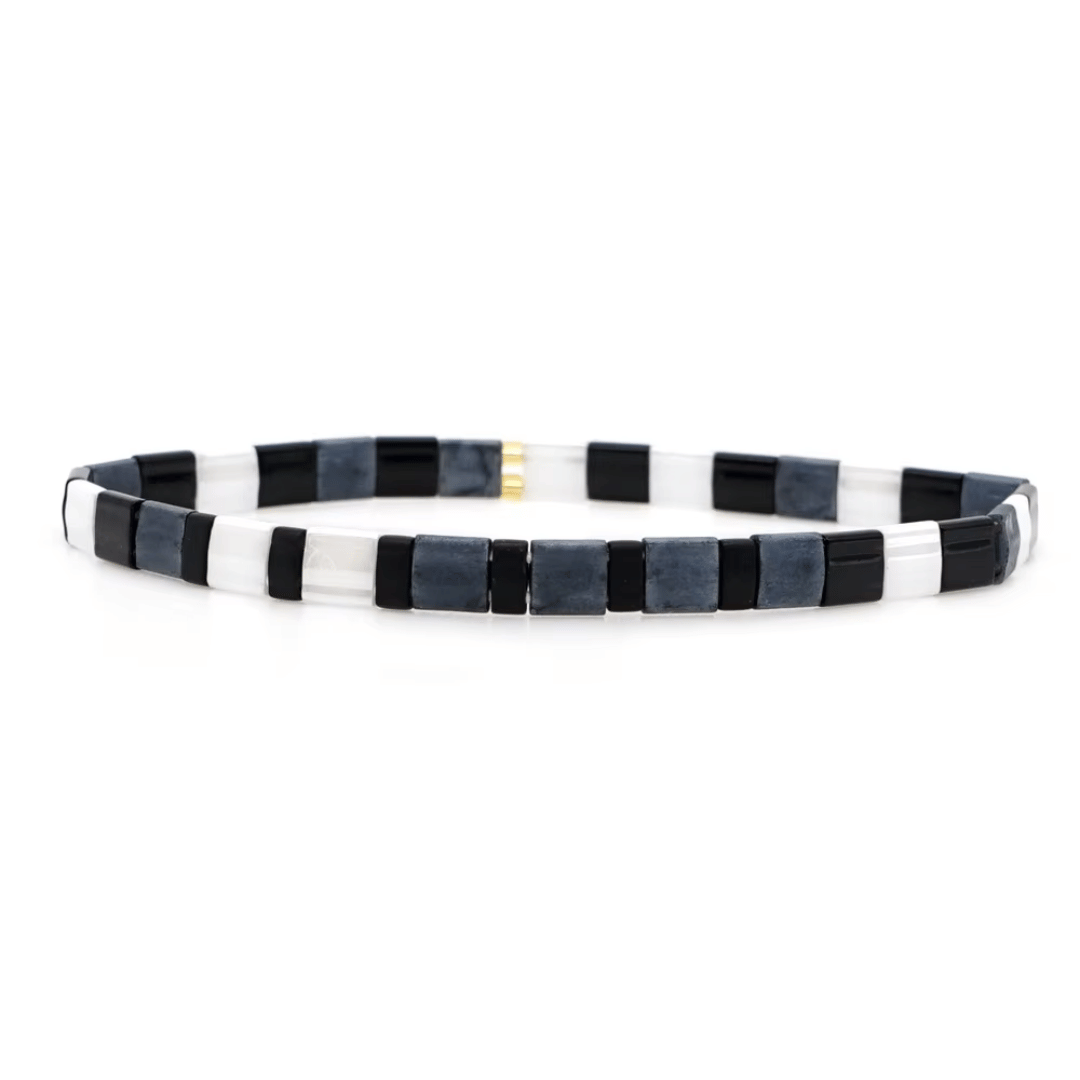 Shadow Tile-Perlenarmband