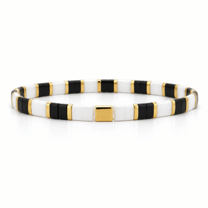 Zebrina Tile-Perlenarmband