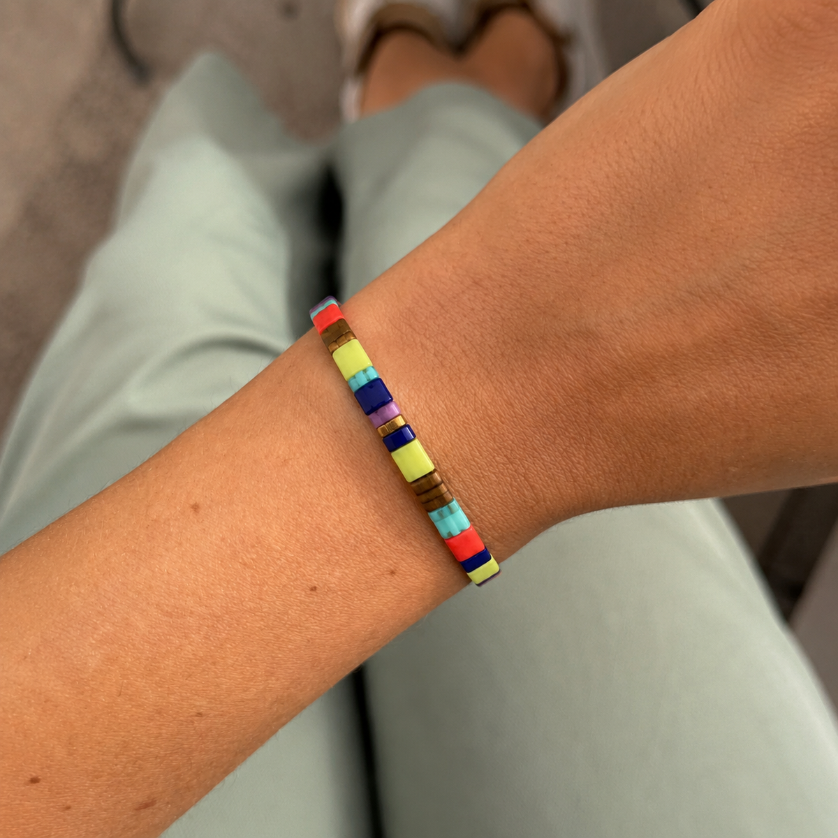 Pulse Tile-Perlenarmband