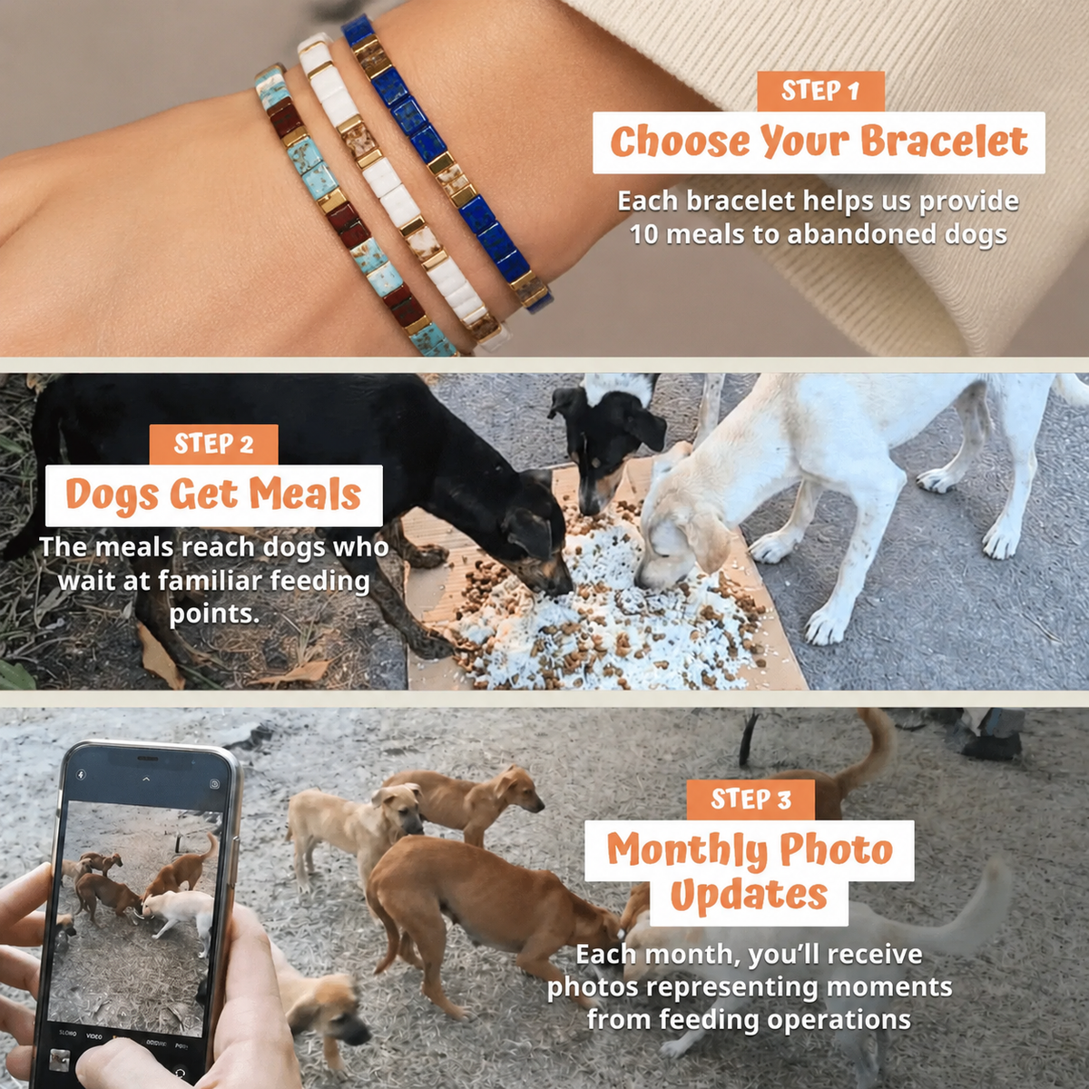 Linia Tile-Perlenarmband